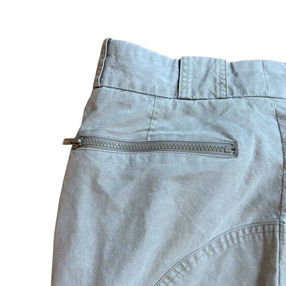 80s Banana Republic Convertible Zip-Off Pants Shorts Men's Safari Cargo Khaki 33 - Picture 10 of 11